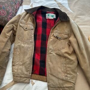 Vintage Key Apparel Tan Canvas Jacket